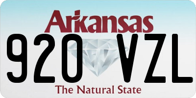 AR license plate 920VZL