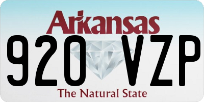 AR license plate 920VZP