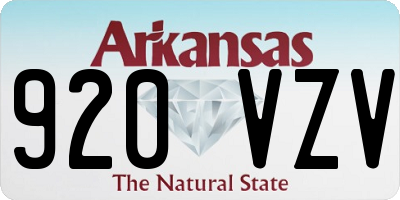 AR license plate 920VZV