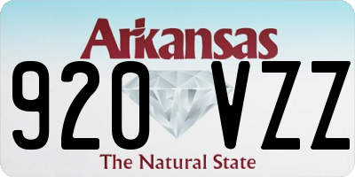 AR license plate 920VZZ