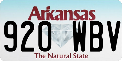AR license plate 920WBV
