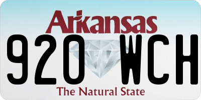 AR license plate 920WCH