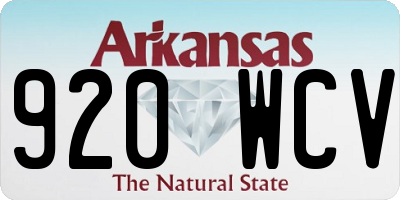 AR license plate 920WCV