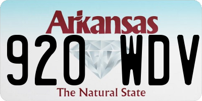 AR license plate 920WDV