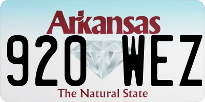 AR license plate 920WEZ