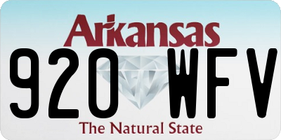 AR license plate 920WFV