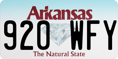 AR license plate 920WFY