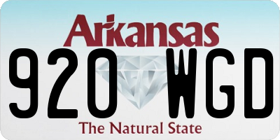 AR license plate 920WGD