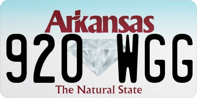 AR license plate 920WGG