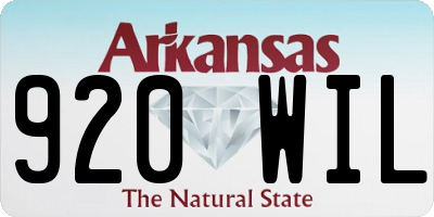 AR license plate 920WIL