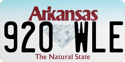 AR license plate 920WLE