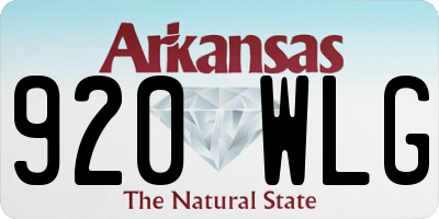 AR license plate 920WLG