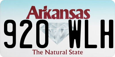 AR license plate 920WLH