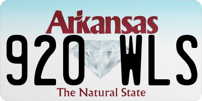 AR license plate 920WLS