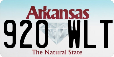 AR license plate 920WLT