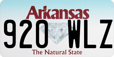 AR license plate 920WLZ