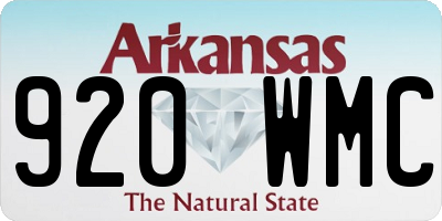 AR license plate 920WMC