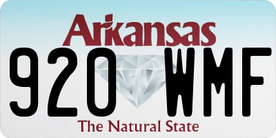 AR license plate 920WMF