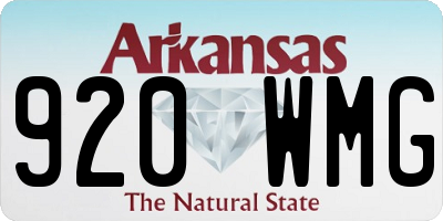 AR license plate 920WMG