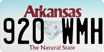AR license plate 920WMH