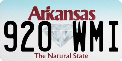 AR license plate 920WMI