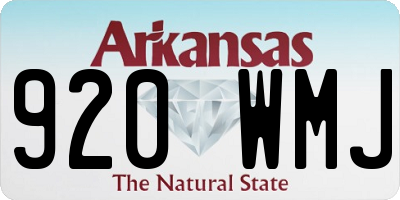 AR license plate 920WMJ