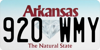 AR license plate 920WMY