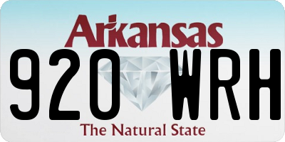 AR license plate 920WRH