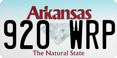 AR license plate 920WRP