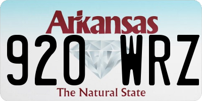 AR license plate 920WRZ