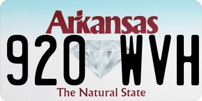 AR license plate 920WVH