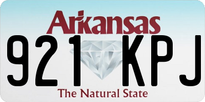 AR license plate 921KPJ