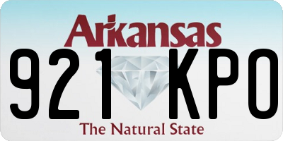 AR license plate 921KPO