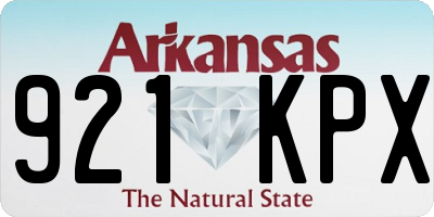 AR license plate 921KPX