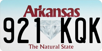 AR license plate 921KQK