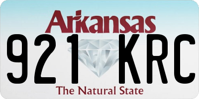 AR license plate 921KRC