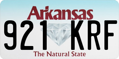 AR license plate 921KRF