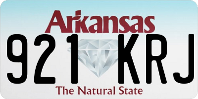 AR license plate 921KRJ