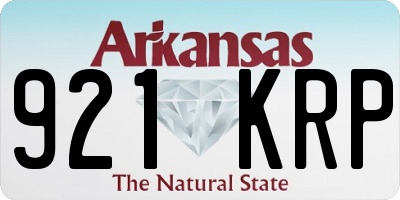 AR license plate 921KRP