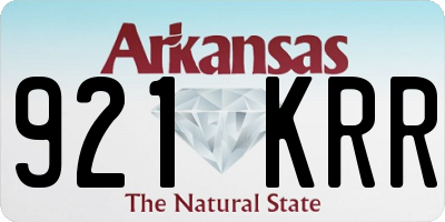 AR license plate 921KRR