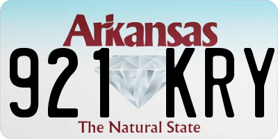 AR license plate 921KRY