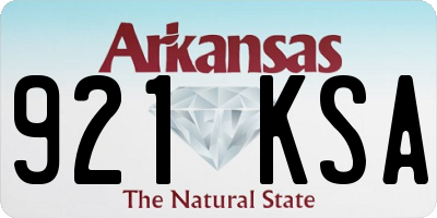 AR license plate 921KSA