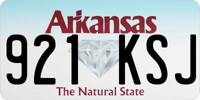 AR license plate 921KSJ
