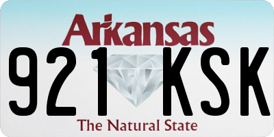 AR license plate 921KSK