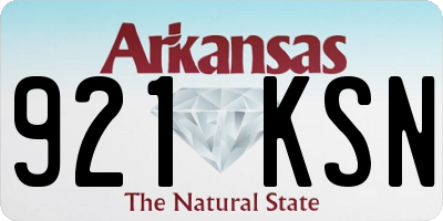 AR license plate 921KSN