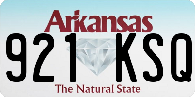 AR license plate 921KSQ