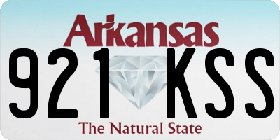 AR license plate 921KSS