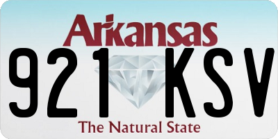 AR license plate 921KSV
