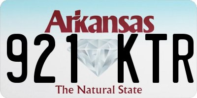 AR license plate 921KTR