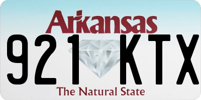 AR license plate 921KTX
